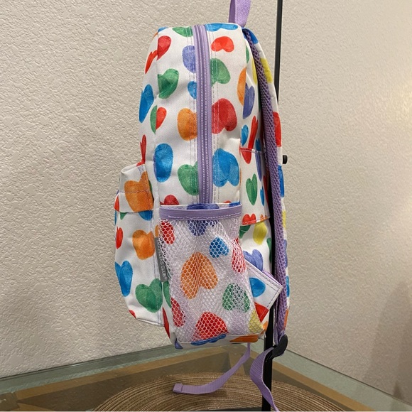 Heart Pattern Girls Backpack - Excellent Condition - Picture 5 of 5